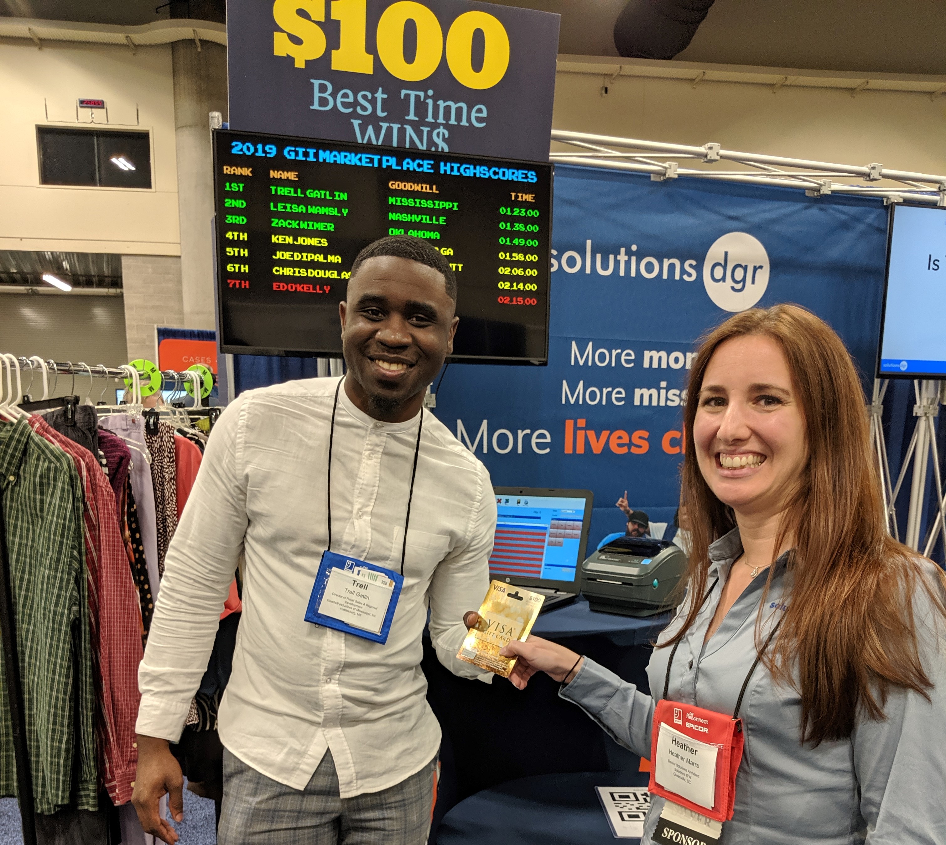 Trell Gatlin Wins 2019 Solutions ITW Contest!